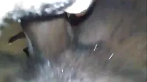 பொன்னிற கவர்ச்சி குழந்தை கட்டப்பட்ட மற்றும் முகம் ஃபக்